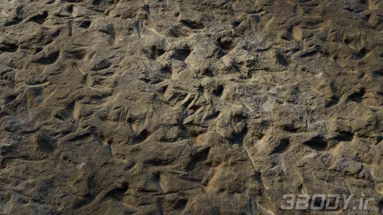 متریال سنگ ناهموار jagged rock عکس 1